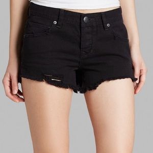 Like New Free People Black Shark Bite Shorts SZ 30